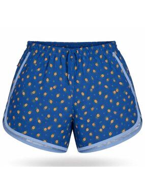 Bonobos Throwback Swim Trunks in Blue Pineapple Party Size Large